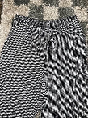 vintage Black & White Gingham Trousers